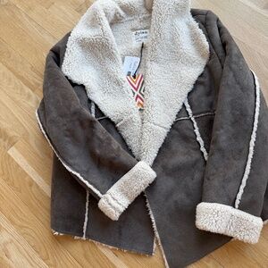 Faux Suede & Shearling LinedJacket